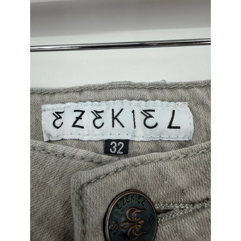 Ezekiel Mens Gray Slim Straight Denim Jeans Size 32 Casual Skate Lifestyle